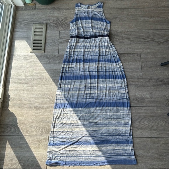Ann Taylor Loft Striped Jersey Sleeveless Maxi Dress - Picture 4 of 13